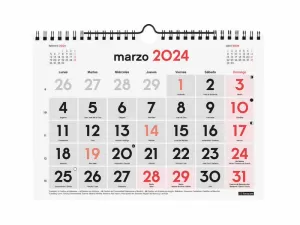 2024 * CALENDARIO PARED NUMEROS GRANDES S