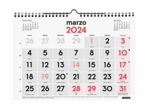 2024 * CALENDARIO PARED NUMEROS GRANDES M