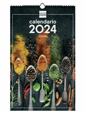 2024 * CALENDARIO PARED ESPIRAL 25X40 RECETAS