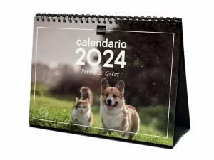 2024 * CALENDARIO SOBREMESA PERROS Y GATOS