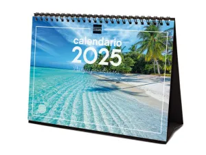 2025 CALENDARIO SOBREMESA PAISAJES PARADISIACOS