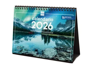 2026 CALENDARIO SOBREMESA NATURALEZA