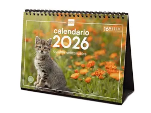 2026  CALENDARIO SOBREMESA GATITOS