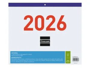 2026 CALENDARIO FALDILLA ESCRIBIR F43 30X24, 7