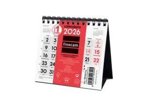 2026 CALENDARIO SOBREMESA NUMEROS GRANDES XXS