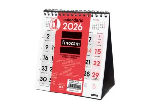2026 CALENDARIO SOBREMESA NUMEROS GRANDES XS