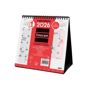 2026 CALENDARIO SOBREMESA ESCRIBIR PESTAÑAS S