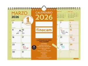 2026 CALENDARIO PARED GRAFIK ESCRIBIR A4