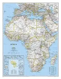 MAPA AFRICA POL PLAST. (A3)