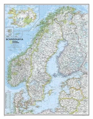 SCANDINAVIA (FULL)1:2.765.000 NATIONAL GEOGRAPHIC