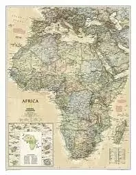 MAPA ÁFRICA EXECUTIVE (61X79) INGLÉS