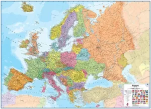 MAPA EUROPA 1:4300000