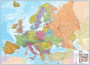 MAPA EUROPA 1;4300000 (PLASTIFICADO)