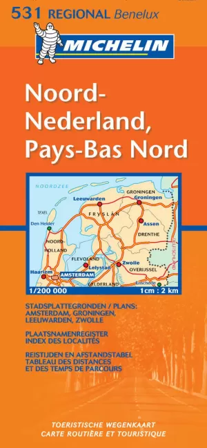 MAPA REGIONAL NOORD-NEDERLAND / PAYS-BAS NORD