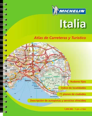 ATLAS DE CARRETERAS Y TURÍSTICO ITALIA