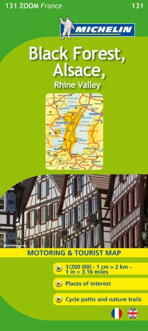 MAPA ZOOM BLACK FOREST ET ALSACE, RHINE VALLEY