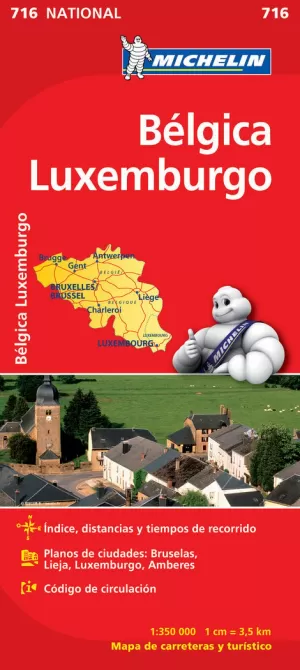 MAPA NATIONAL BÉLGICA LUXEMBURGO