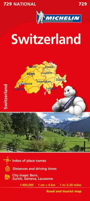 MAPA SUIZA 1:400.000