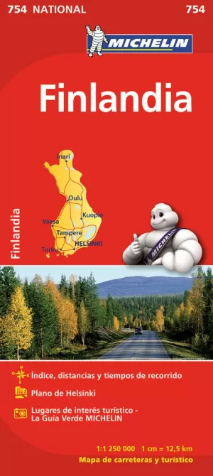 MAPA NATIONAL FINLANDIA