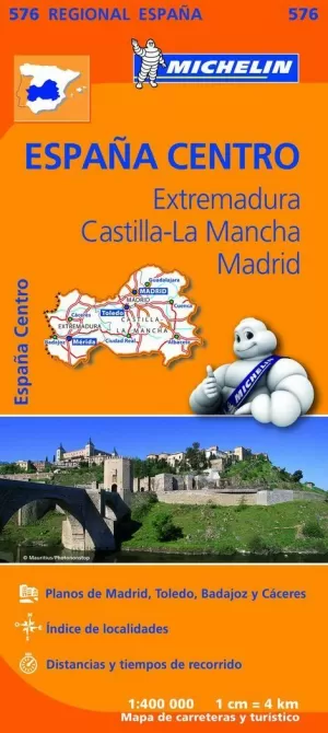 MAPA EXTREMADURA, CASTILLA LA MANCHA, MADRID 576