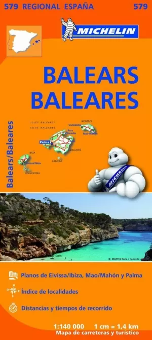 MAPA BALEARES 1:140.000    579