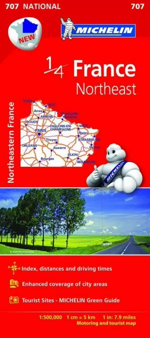 MAPA NATIONAL FRANCE NORTHEAST