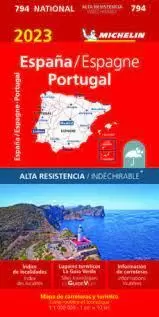 MAPA ESPAÑA PORTUGAL - ALTA RESITENCIA 2023