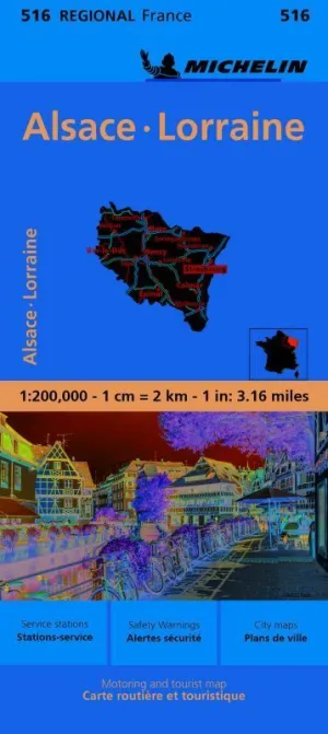 MAPA ALSACE, LORRAINE (516)