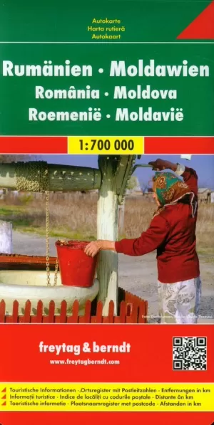MAPA RUMANIA-MOLDAVIA 1:700.000
