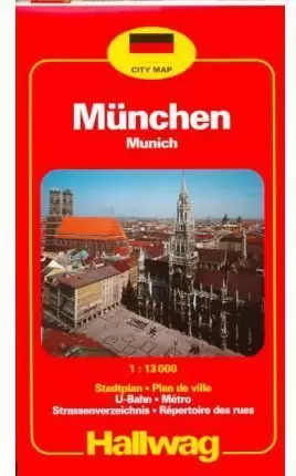 MUNICH ** HALLWAG ** MAPA DECARRETERAS