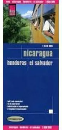 NICARAGUA / HONDURAS / EL SALVADOR    MAPA 1:650,000