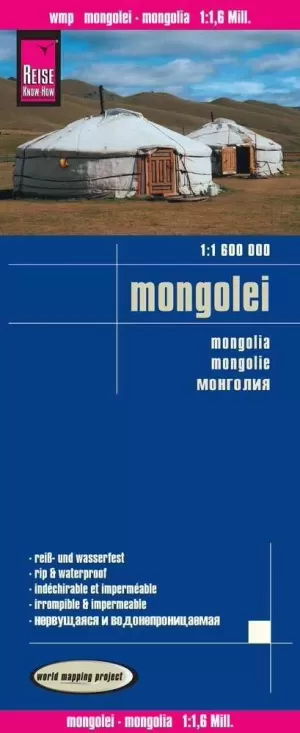 MONGOLIA 1:1.600.000 IMPERMEABLE