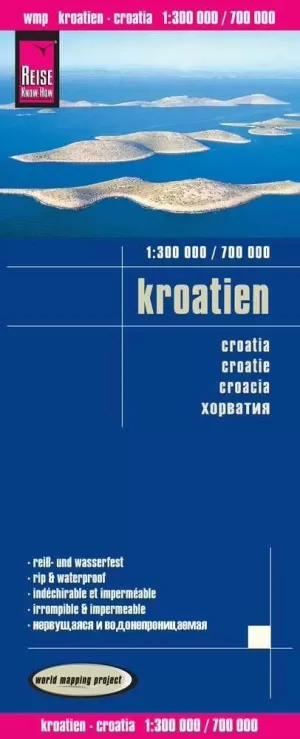 MAPA CROACIA 1:300.000 / 1:700.000 IMPERMEABLE