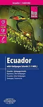 MAPA ECUADOR - GALÁPAGOS 1:650.000 / 1:1.000.000 IMPERMEABLE