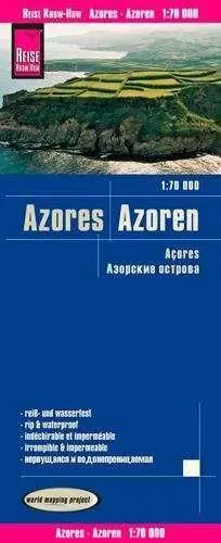 MAPA AZORES 1:70.000 IMPERMEABLE