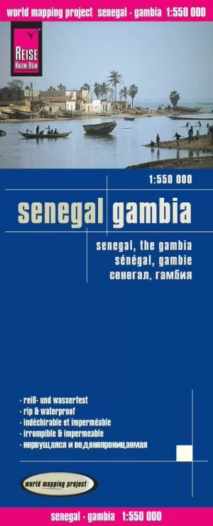 SENEGAL - GAMBIA 1:1550000 IMPERMEABLE