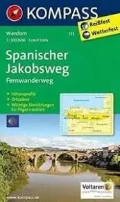 MAPA CAMINO SANTIAGO SPANISCHER JAKOBSWEG 133
