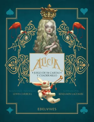 ALICIA.JUEGO DE 54 CARTAS Y LIBRO