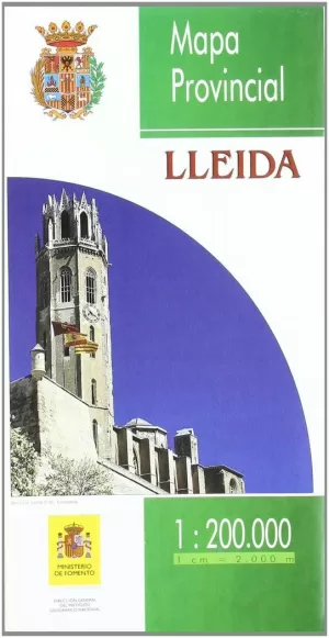 MAPA PROVINCIAL DE LLEIDA, E 1:200.000, 4ª ED.