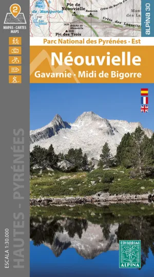 MAPA NÉOUVIELLE GAVARNIE MIDI DE BIGORRE 1:30.000