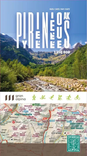 MAPA PIRINEOS  1:350.000