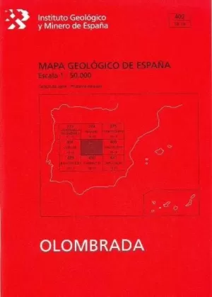 MAPA GEOLÓGICO DE ESPAÑA, E 1:50.000. HOJA 402, OLOMBRADA