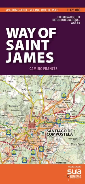 MAPA CAMINO DE SANTIAGO (INGLES) 1:25:000