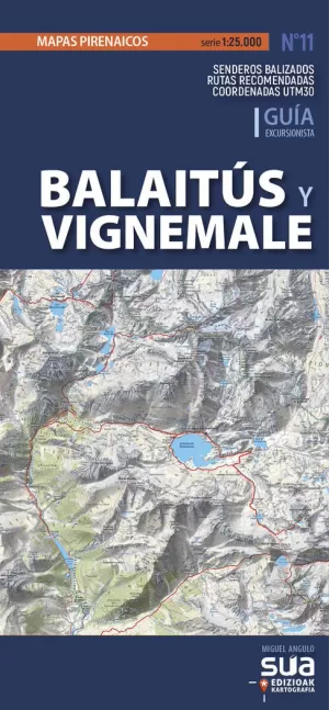 MAPA BALAITUS Y VIGNEMALE 1:25.000