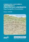 MAPA CORDILLERA CANTÁBRICA. ASTURIAS Y PROVINCIAS LIMÍTROFES.