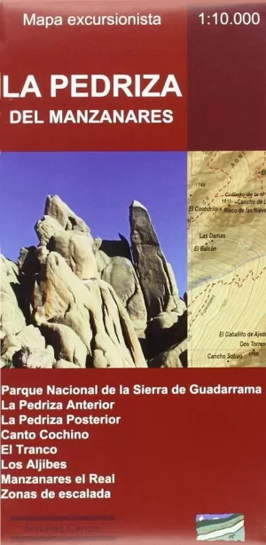 LA PEDRIZA DEL MANZANARES. MAPA EXCURSIONISTA