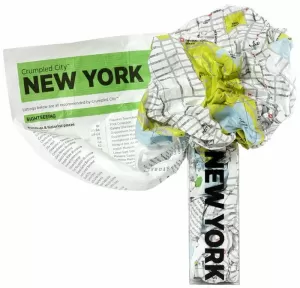 NEW YORK -CRUMPLED CITY MAP