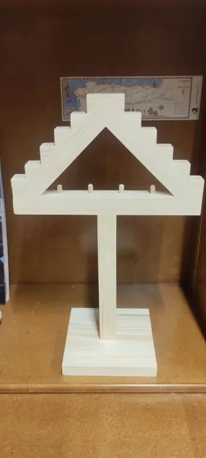 RAMO LEONES MADERA PINO 36 CM (SIN DECORAR)