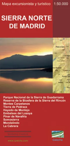 MAPA SIERRA NORTE DE MADRID. 1:50.000